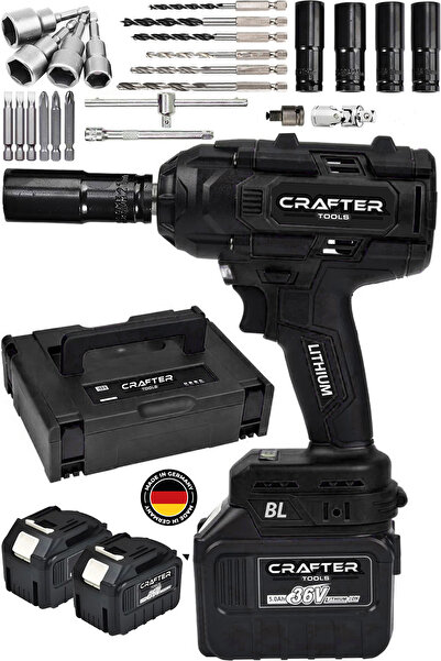 CRAFTERTOOLS Germany 800Nm 36Volt 5Ah Akülü Torklu Somun Bijon Sökme Takma Sı...
