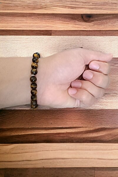MGA DOĞAL TAŞ TiGer Eye Bracelet - Men's Bracelet - Natural Stone Bracelet