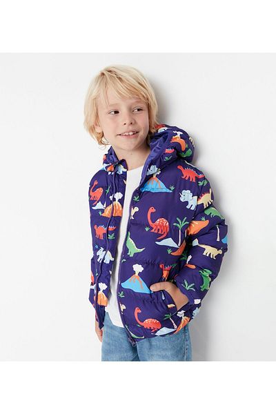 ÖNDER MODA Boy's Hooded PuffeR Jacket - WateR and WindpRoof
