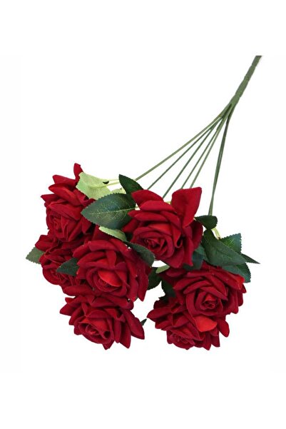 RUZGARCİCEK باقة زهور صناعية من الريح مكونة من 7 ورود مخملية