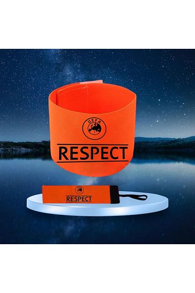 Gök Sports Liga Campionilor Green Highlighter - Bandă și cătușe Captaincy Respect profesional