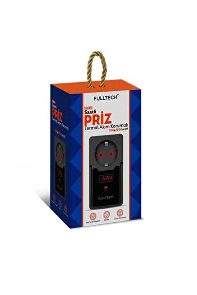 YNS İLETİŞİM Fulltech Saatli 10a 2500w, Termal Akım Korumalı Priz Ftr-10
