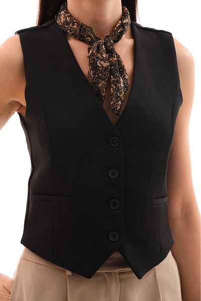 Bak'ap Γιλέκο Crop Blezer - Φόδρα