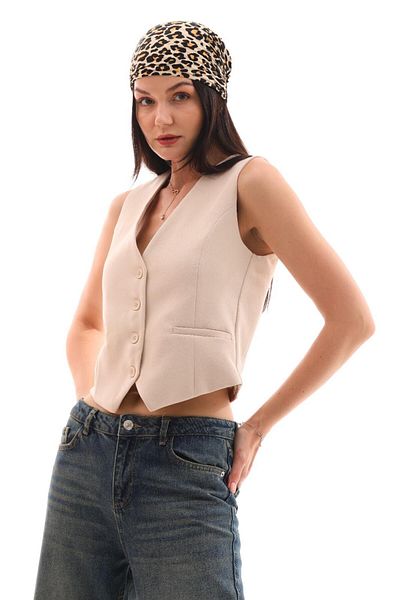 Bak'ap Γιλέκο Crop Blezer - Φόδρα