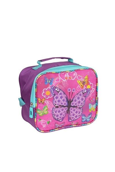 GENC DIJITAL BASKI Thermal Lunchbox - Glittery Butterfly Design
