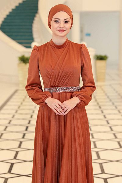 Ahunur Rochie de seara Hijab Dilan Marime Plus