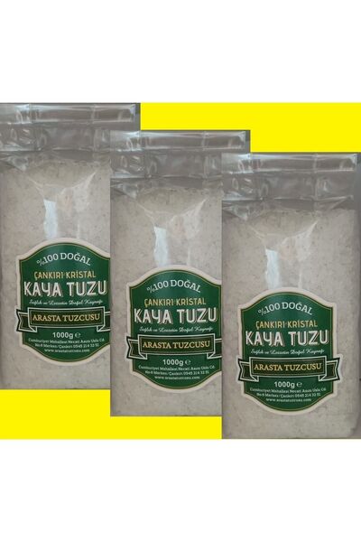 Şifay ÇANKIRI KRİSTAL KAYA TUZU GRANÜL 3 KG