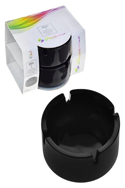 Nextpage 54036 Σετ τασάκι Bistro Black 2 τεμαχίων