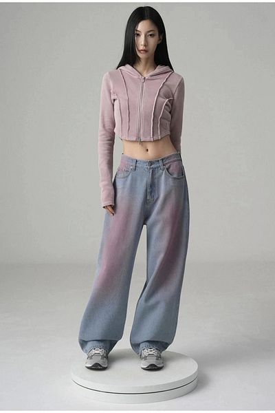 DEEFWEAR Y2K BAGGY Πλενόμενο Unisex τζιν παντελόνι