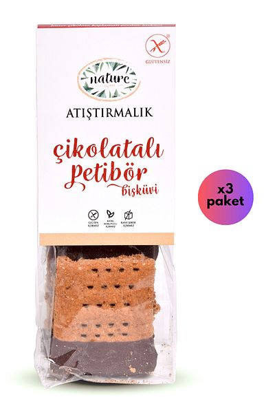 Nature by me Chocolate Petibor Biscuits 50g X3