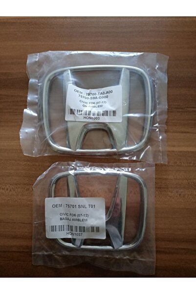 Passenger Car Oto Yedek Parça HONDA CIVIC FD6 ÖN VE ARKA ARMA LOGO 2Lİ TAKIM ...