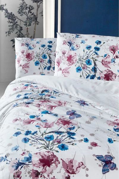 Altınbaşak Set cuvertură de pilota dublă Ranforce Clove Blue
