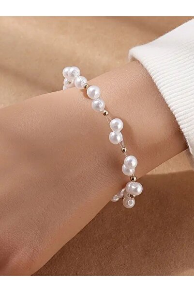 By Song Aksesuar سوار من اللؤلؤ الزجاجي - أنيق ومريح