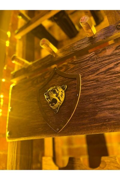 retron atölye woodworks Retro Masif Ahşap Eskitme Şaraplık