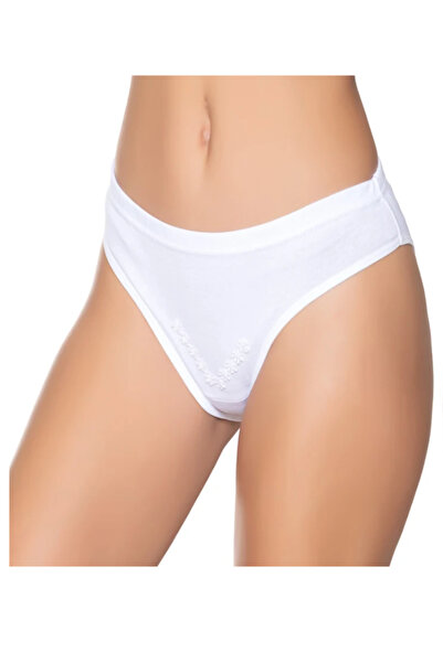 Pi Giyim Chiloți de bikini pentru femei Ribana - Pachet de 6 Daisy cu talie subțire