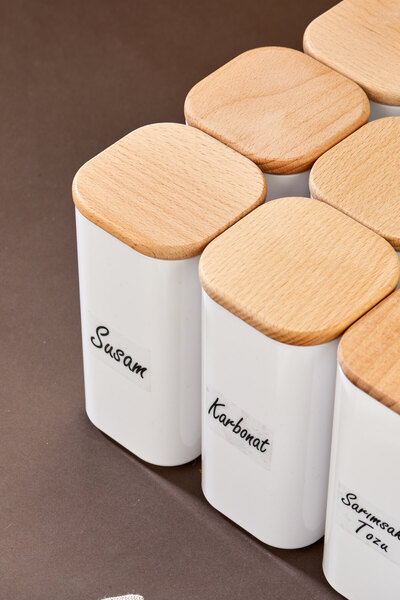 FBZhome Σετ αποθήκευσης 12 μαρμελάδας με καπάκι από ξύλο μπαμπού 300 ml - Στεγανοποιημένο με ηλεκτρική σκούπα και στεγανό