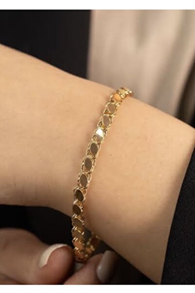 Chiaro Accessory Çelik arpa gold bileklik