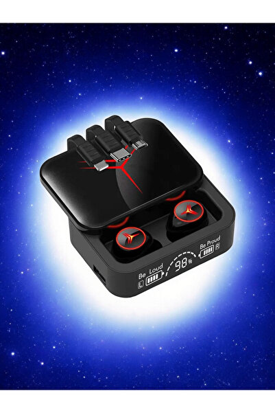Genel Markalar M-88 Plus Bluetooth Kulaklık Powerbank Ve Dijital Gösterge Şar...