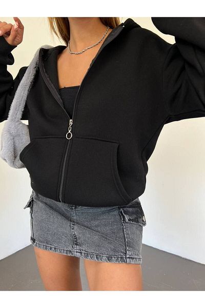 EFFRENATU Μοντέρνα ρούχα Unisex - Μπουφάν με φερμουάρ