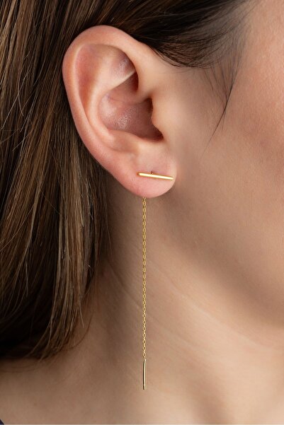 Silvano Jewelry 925 Ayar Gümüş Zincir Küpe