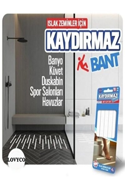 LOVYCO 10 قطع شريط طويل مضاد للانزلاق - للأطفال والأطفال والكبار، شريط مضاد للانزلاق للحمام والمرحاض للأرضيات الرطبة