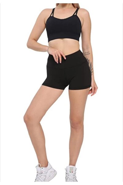 Genel Markalar Genç Kadın Yüksek Bel Boxer Tayt Short Içlik Kısa Tayt