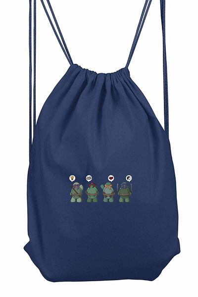 herotasarım Αθλητικό σακίδιο πλάτης Ninja Turtle - BLL4459