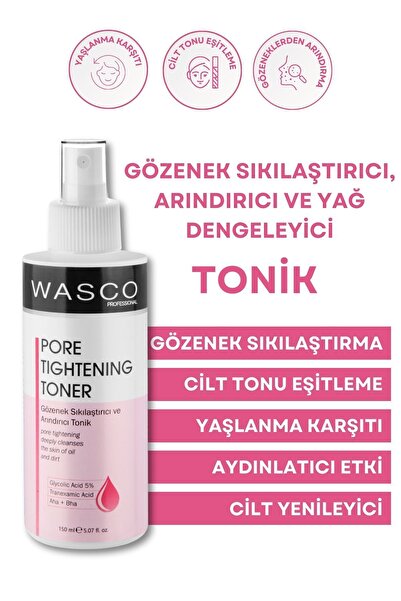 wasco Gözenek Sıkılaştırıcı, Arındırıcı Ve Yağ Dengeleyici Tonik 150 Ml Glyco...
