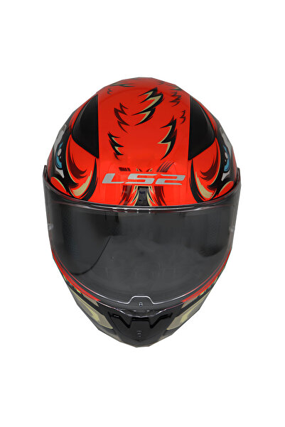 LS2 RAPID 2 SPOX KIRMIZI-GRİ FULLFACE MOTOSİKLET KASKI