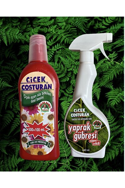 ÇİÇEK COŞTURAN Çiçek Açan Süs Bitkileri Için Özel Bitki Besini 600 Ml + Yapra...
