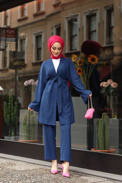 lurex moda Σετ κιμονό με ζώνη