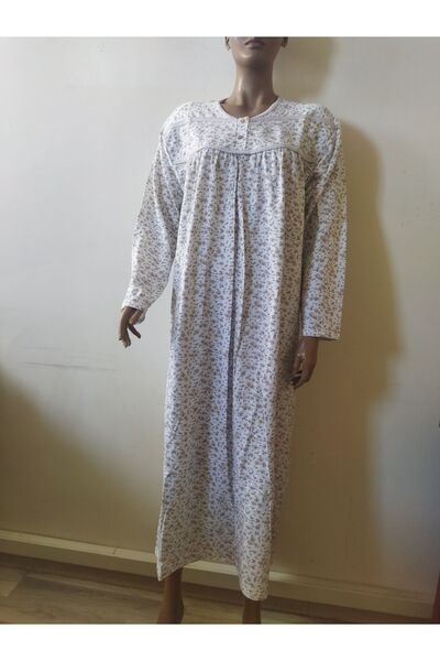 Flamingo Baskıllı Kışlık Gecelik-Elbise