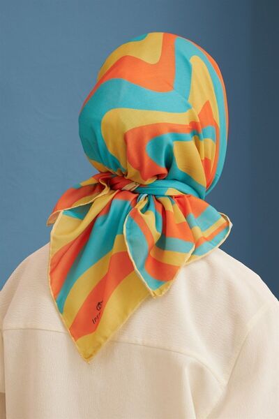 İpekhan Βαμβακερό κασκόλ - Twist Pattern - Ihe1100-20