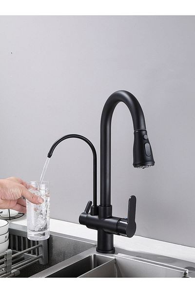 Newarc Spiral Purification Water Inlet Sink Faucet Matsiyah150589spb