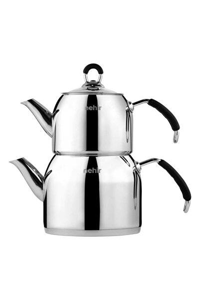 Nehir Modern Midi Çelik Çaydanlık Takımı