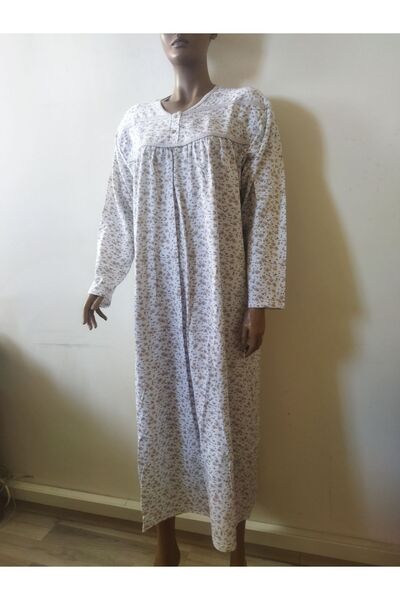 Flamingo Baskıllı Kışlık Gecelik-Elbise