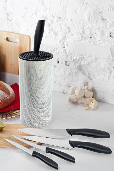 Perotti Colte Terra Akrilik Plastik Standlı 6 Parça Bıçak Seti