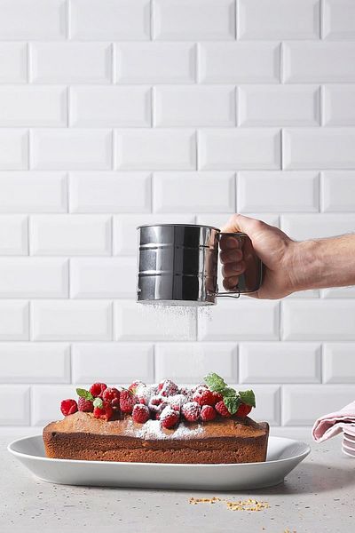 Porsima 15062 Farina Stainless Metal Flour and Sugar Sieve - Practical Flour Sieve - Stainless Flour Sieve 12 Cm