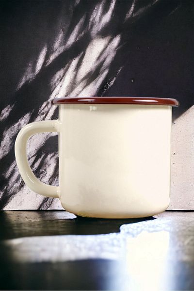 İnci Emaye Enamel Mug Cup Camp Camping Mug Cup Coffee