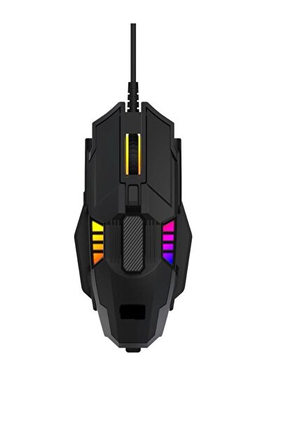 DEANB 6in1 Ergonomik Tutuş RGB Işıklı 6400 DPI Hızlı 1.5M Kablolu Oyuncu Mous...