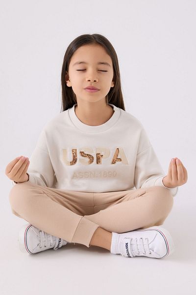 U.S. Polo Assn. Σετ φόρμας για κορίτσια με άδεια Get Your Dreams Bottom Top