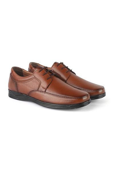 ERN SHOES Winter Genuine Leather Full Orthopedic Black Men's Shoes Casual 47-48-49 Size Shoes