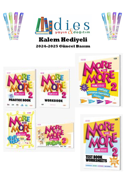Fenomen Yayıncılık 2. Sınıf More&More Practice Book (4'Lü Set) + Test Book + ...