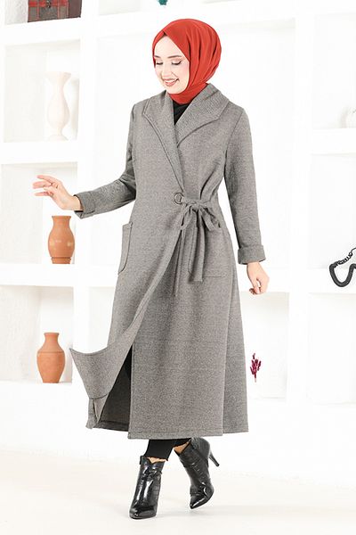 ModaMerve Mink Cap - Belted NYA2411 Model