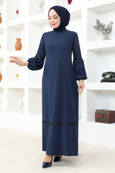 ModaMerve Κρεμαστό Φόρεμα ASM2676 Navy Blue