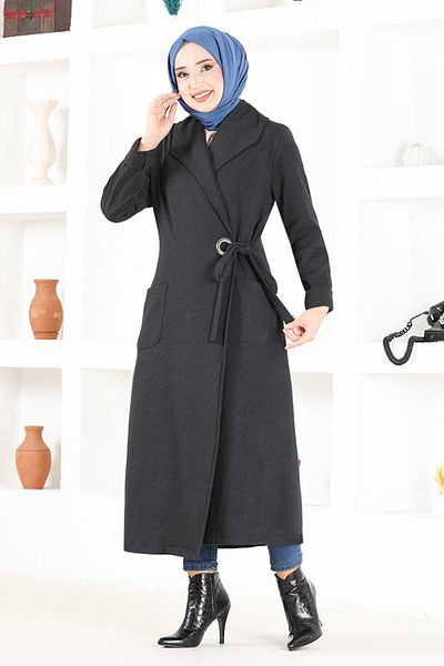 ModaMerve Τοξωτό καπάκι NYA2411 Anthracite