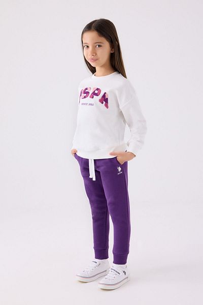 U.S. Polo Assn. Σετ φόρμας πλεκτής άδειας για κορίτσια