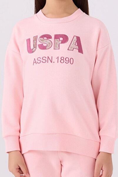 U.S. Polo Assn. Kız Çocuk Lisanslı Get Your Dreams Alt Üst Eşofman Takımı