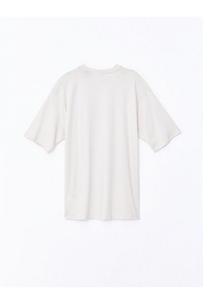 LC Waikiki LCW Oversize Women's T-Shirt - Crew Neck, Printed, Short Sleeve