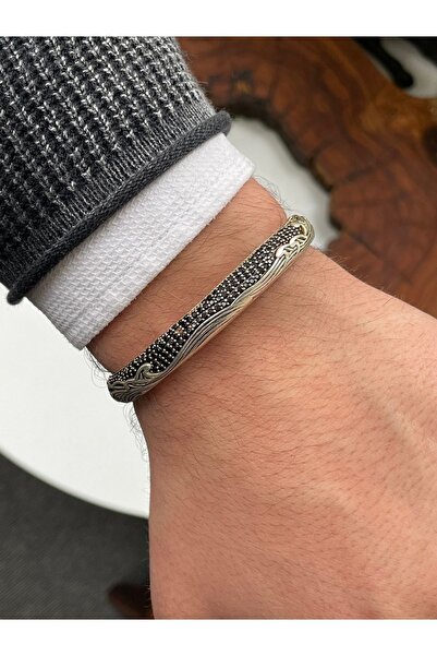 OSMANLI GÜMÜŞ سوار رجالي - سوار رجالي معدني - سوار رجالي مرصع بالأحجار - مودي...